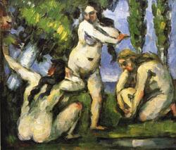 Paul Cezanne Three Bathers Spain oil painting art